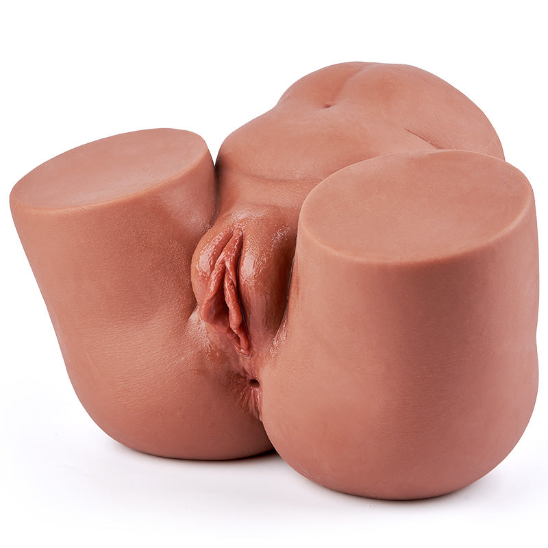 Acmejoy Carmela- Brown Big Ass Dual Tunne TPE Masturbator 10.5 LBS Masturbators - Tophatter Daily Deals